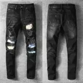 acheter amiri jeans fit pantalones ar6600 mide hole black